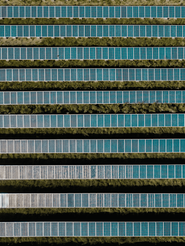 Photovoltaikanlage von oben