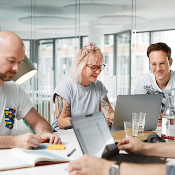 Mitarbeiter beim Meeting
