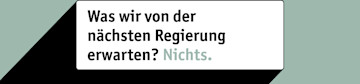Was wir erwarten? Nichts.