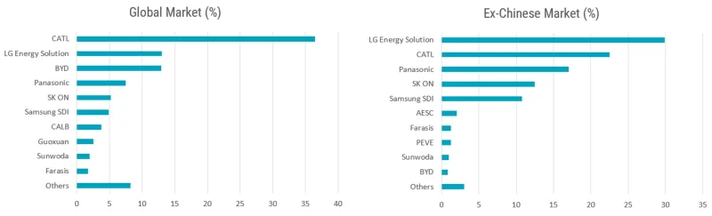Figure 3: Battery supplier market share