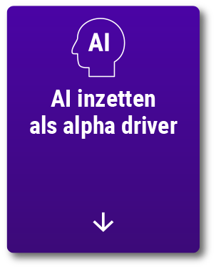 Deploy AI as alpha driver