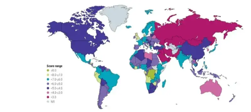 Abbildung 1: Robecos länderbezogener Klima- und Energie-Score