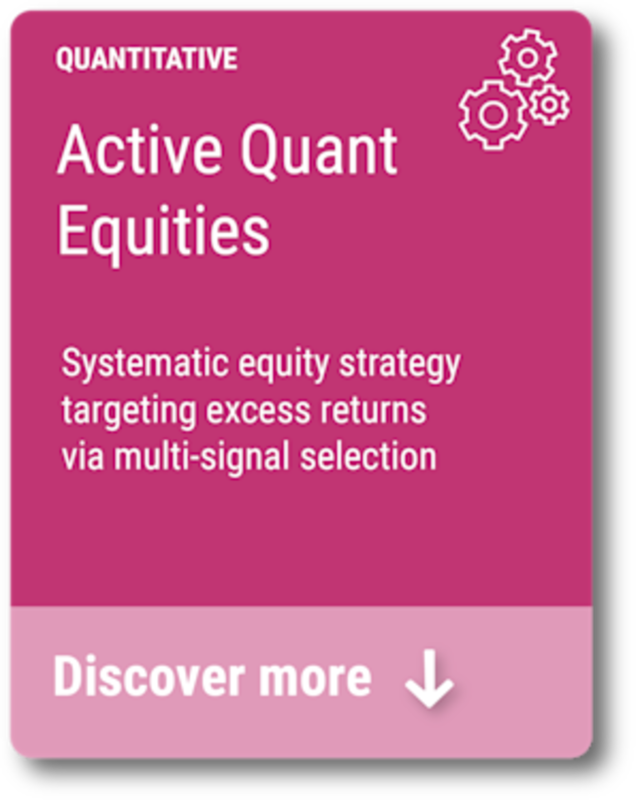 Active Quant Equities