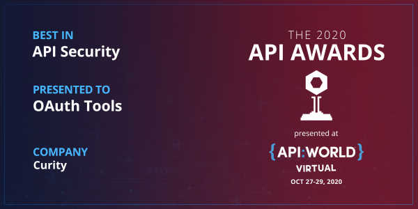 Curity's OAuth Tools receives award for Best in API Security