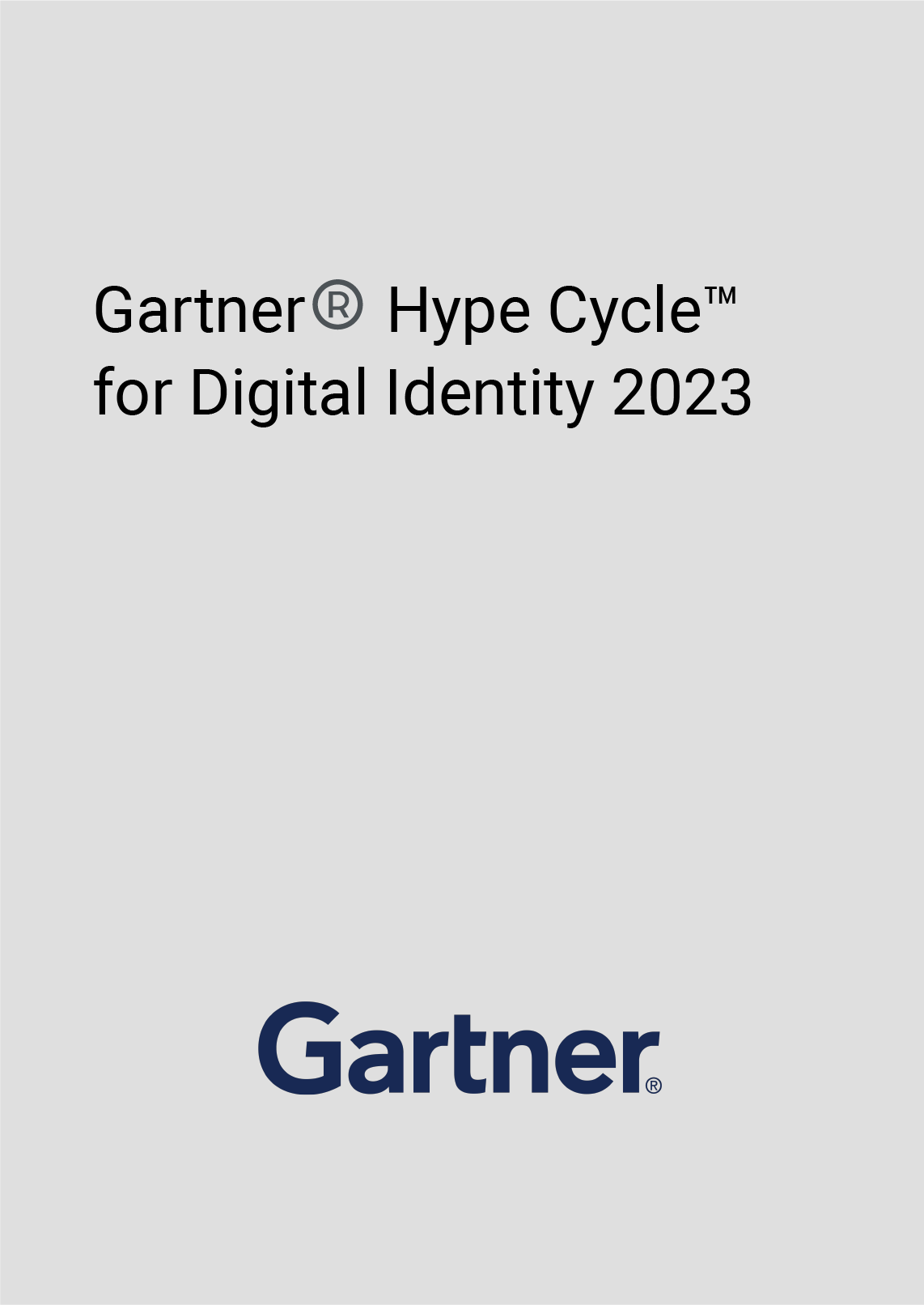 Gartner®️ Hype Cycle™ for Digital Identity 2023 Documents