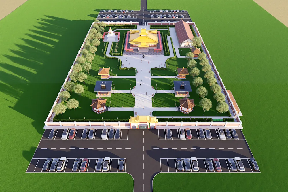 BUDDHIST MONASTERY - Сүмийн гадна орчны тохижилт — зураг 9