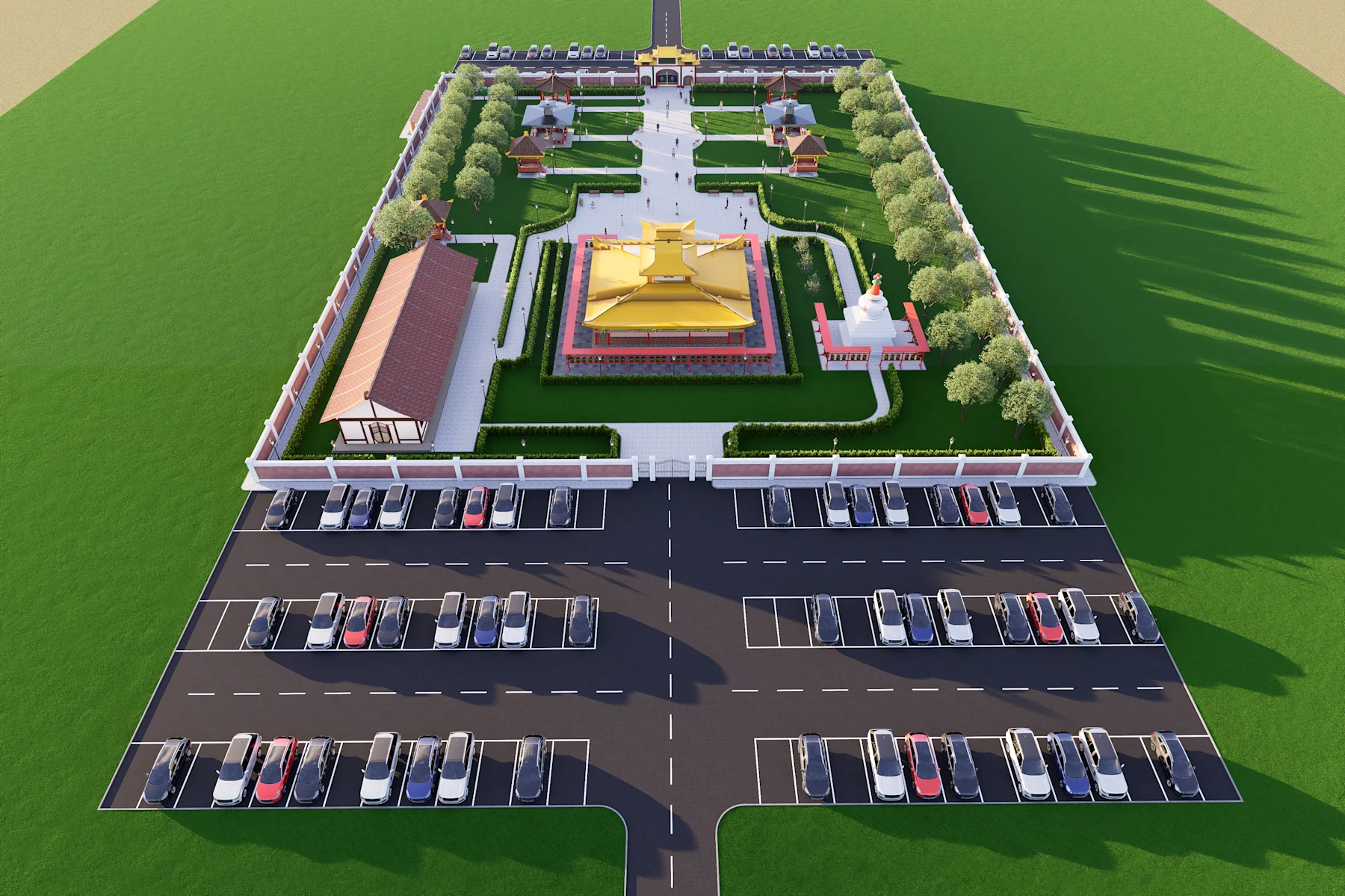 BUDDHIST MONASTERY - Сүмийн гадна орчны тохижилт — зураг 10