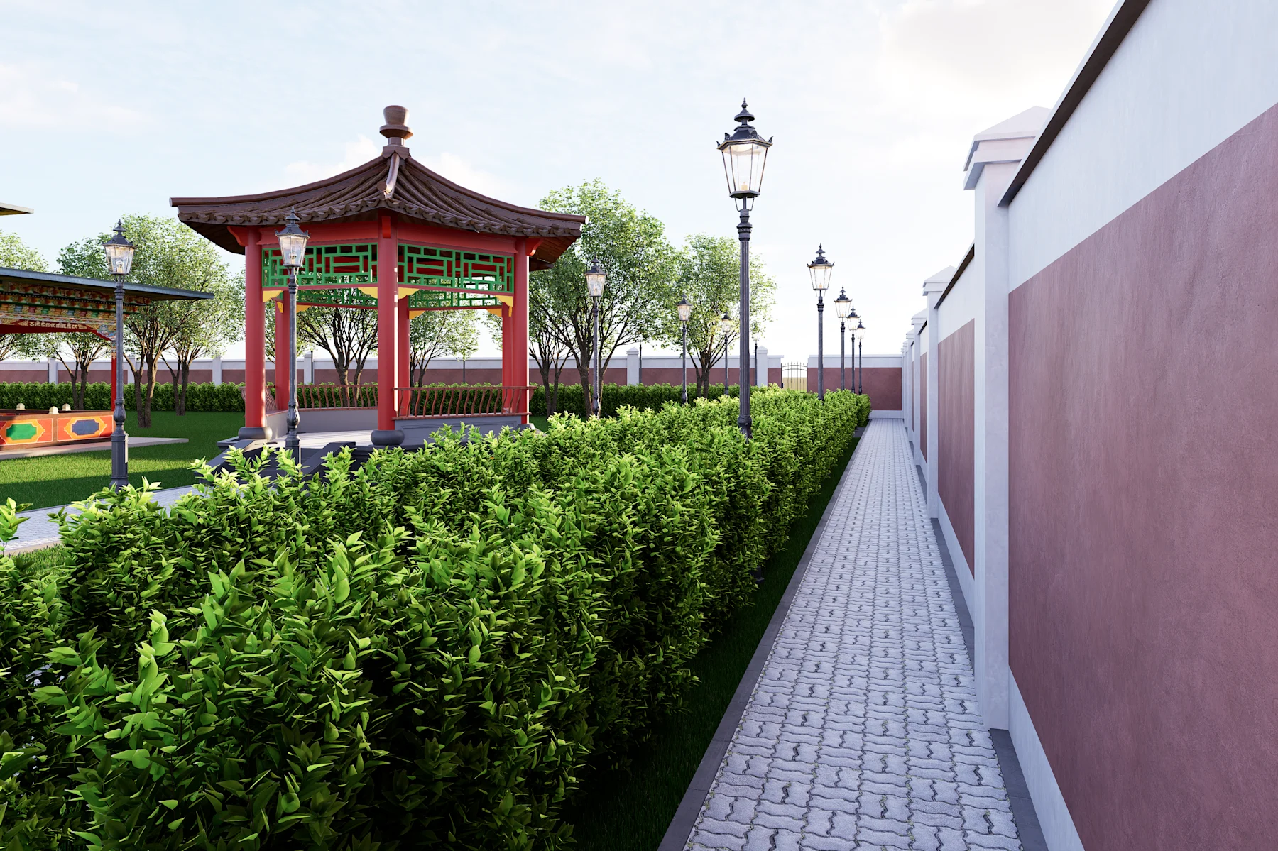BUDDHIST MONASTERY - Сүмийн гадна орчны тохижилт — зураг 1