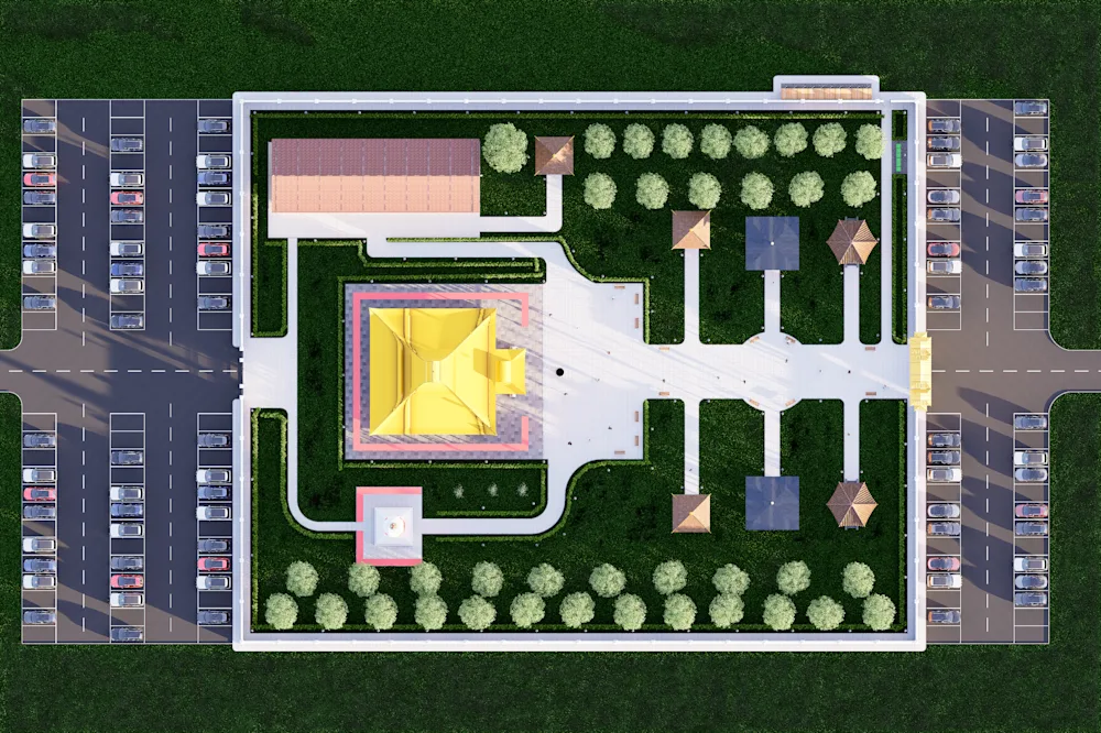 BUDDHIST MONASTERY - Сүмийн гадна орчны тохижилт — зураг 12