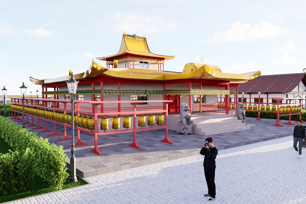 BUDDHIST MONASTERY - Сүмийн гадна орчны тохижилт