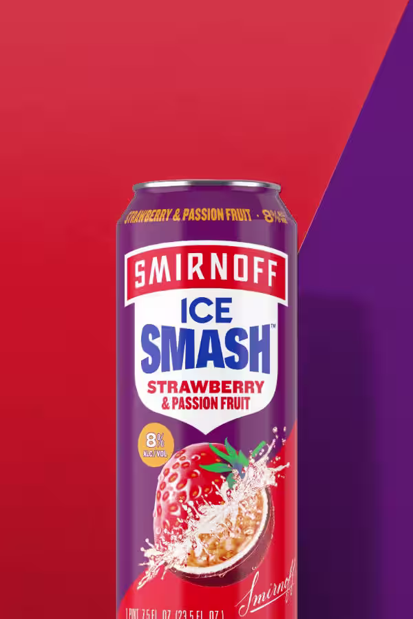 Smirnoff Ice Smash Strawberry & Passionfruit Primary Image