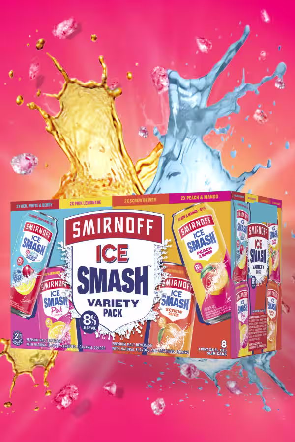 Smirnoff Smash Variety Pack with plash