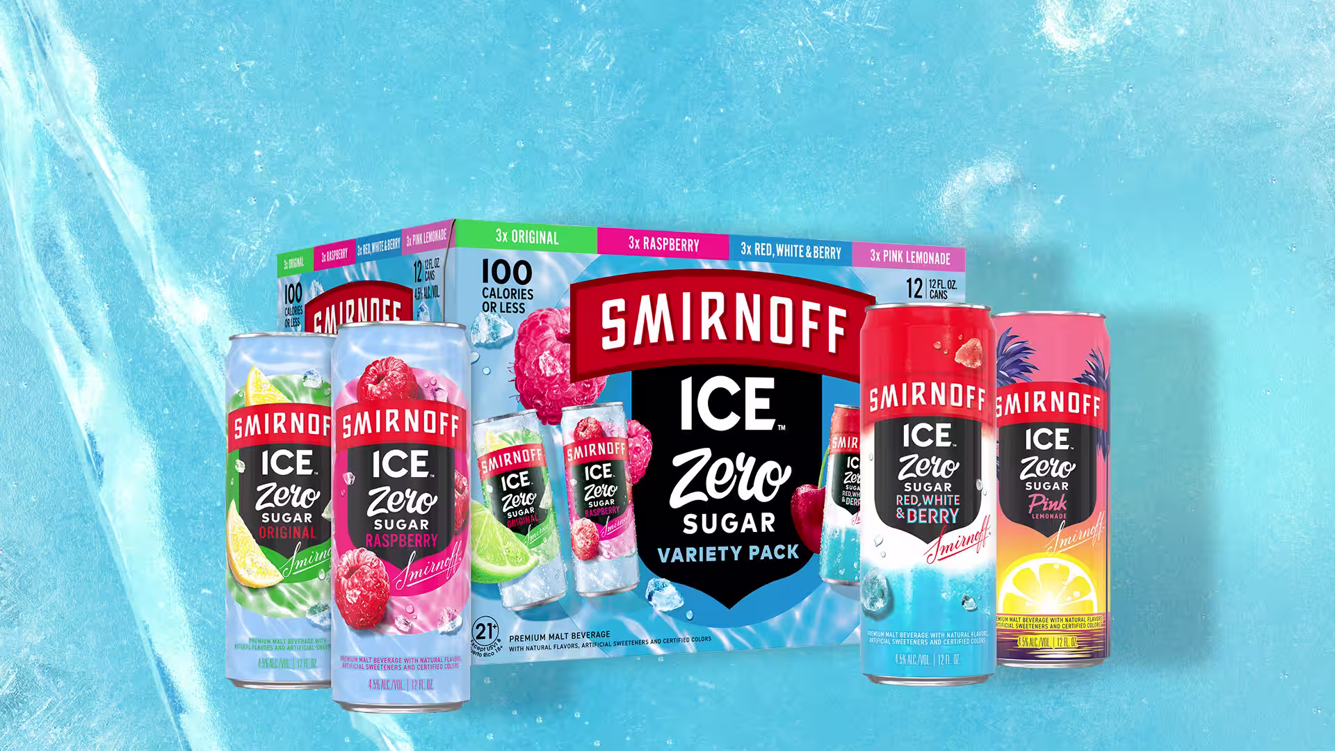Smirnoff ICE Zero sugar varied pack​ New