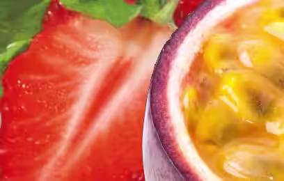 Strawberry and passion fruit