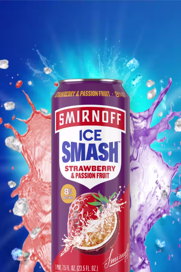 Smirnoff Ice Smash Strawberry & Passionfruit Primary Image