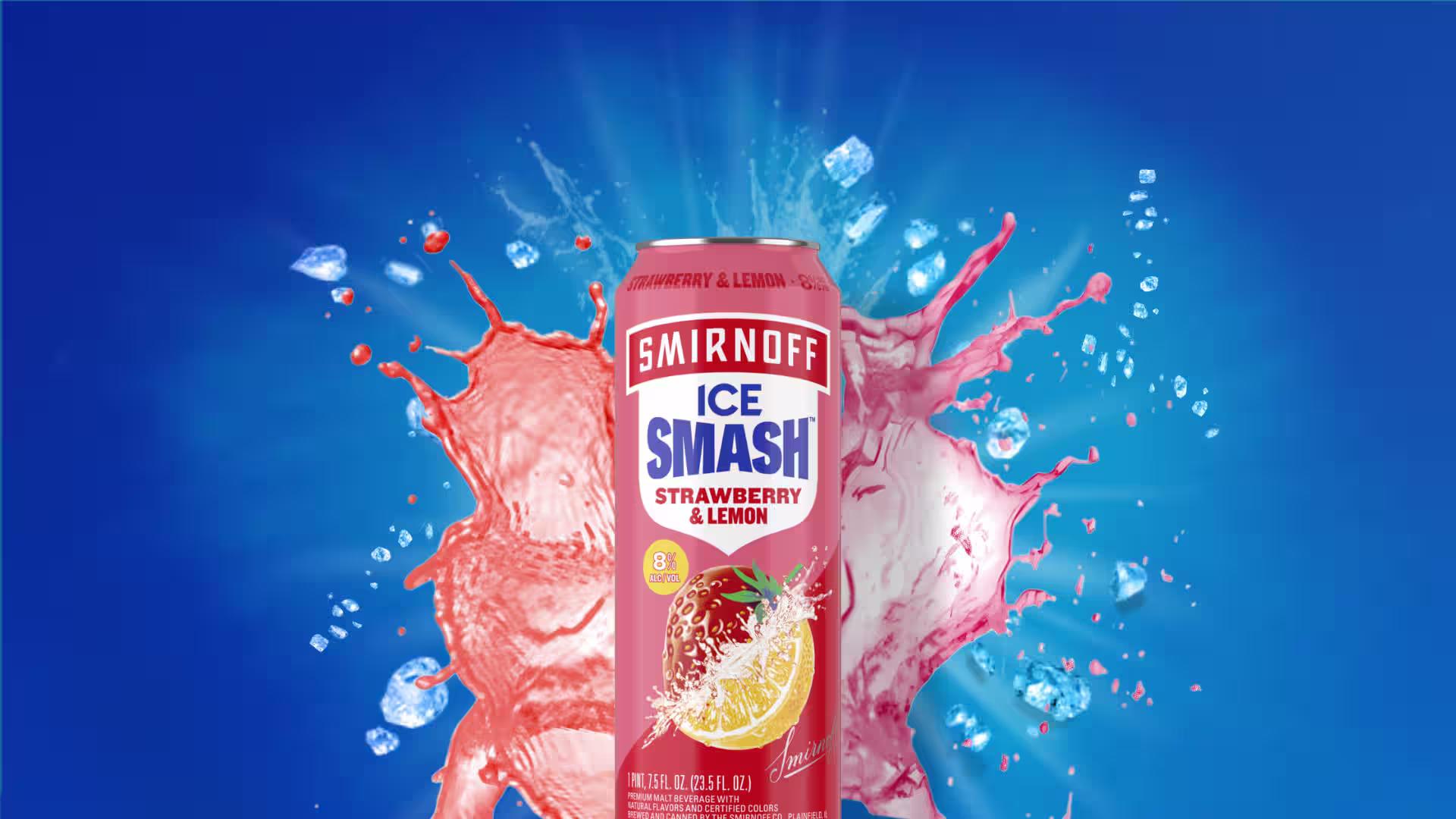 Smirnoff Ice Smash Strawberry + Lemon