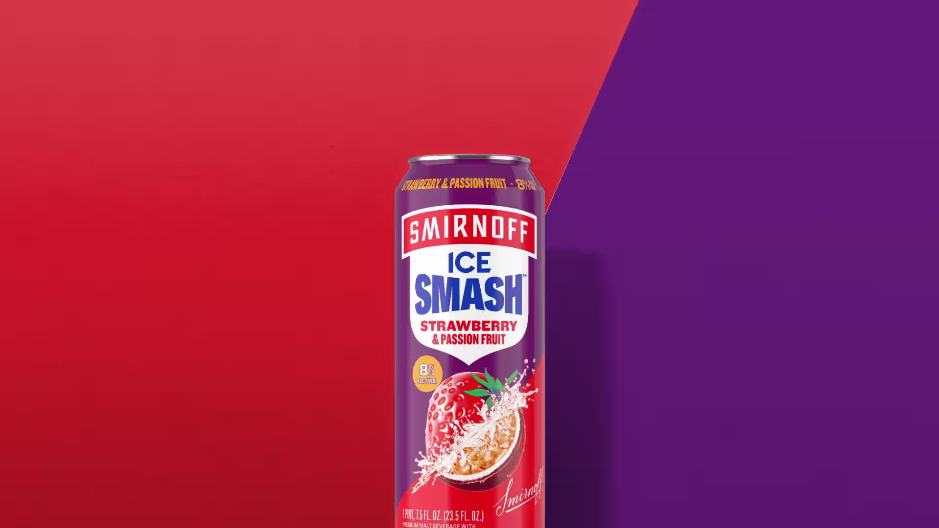 Smirnoff Ice Smash Strawberry & Passionfruit Primary Image