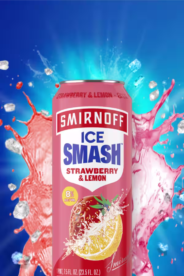 Smirnoff Ice Smash Strawberry + Lemon