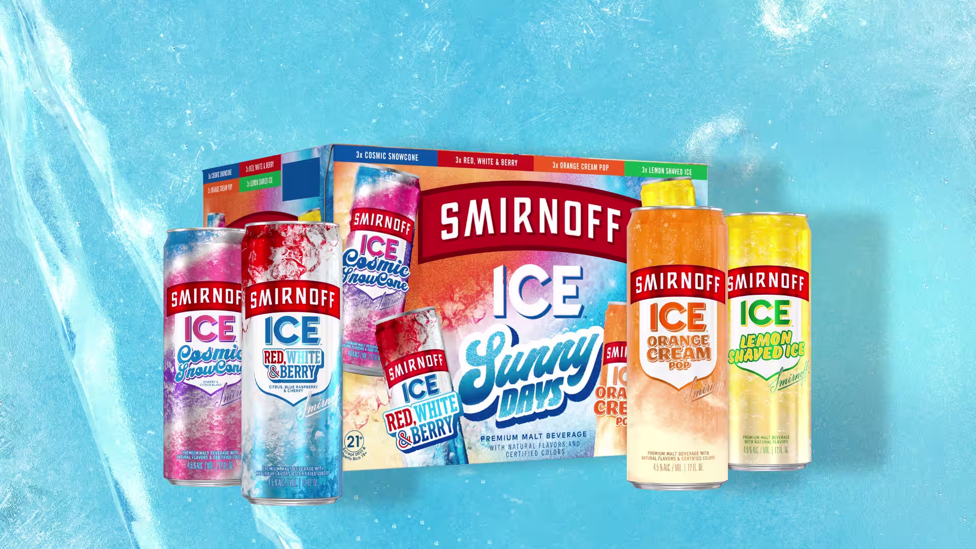 Smirnoff Ice Sunny Days Variety pack Primary Image New
