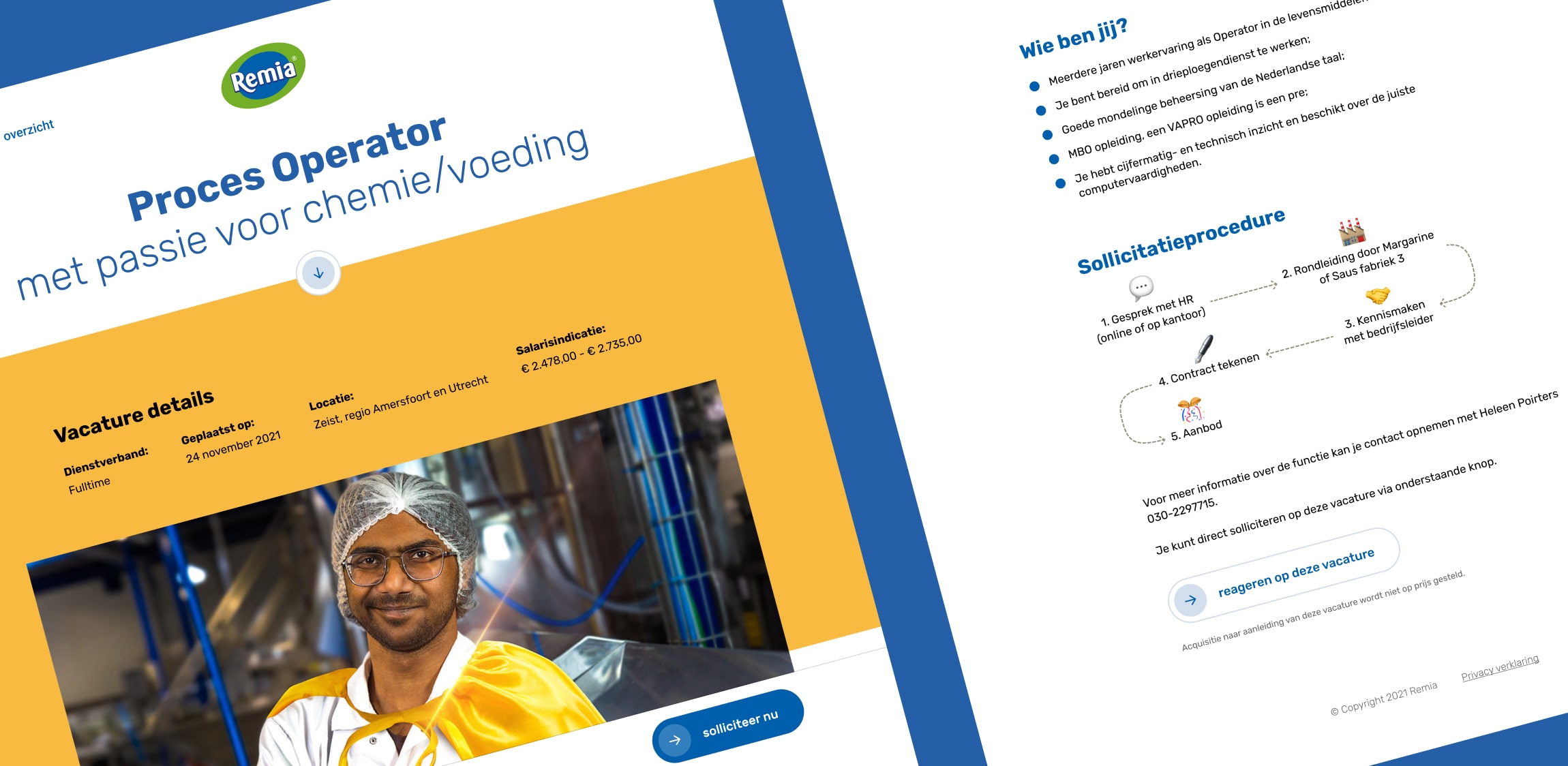 Twee pagina's van Remia naast elkaar gelegd. 