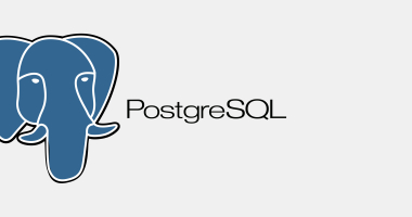 Logo van PosstgreSQL, olifant met daarnaast de tekst
