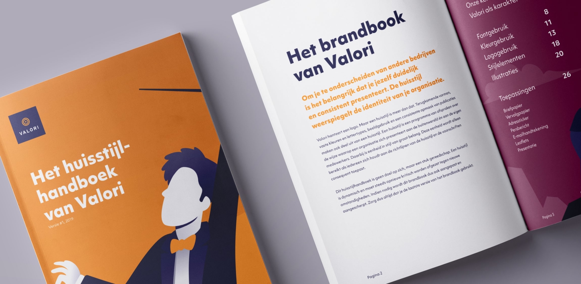 Het huisstijl handboek van Valori