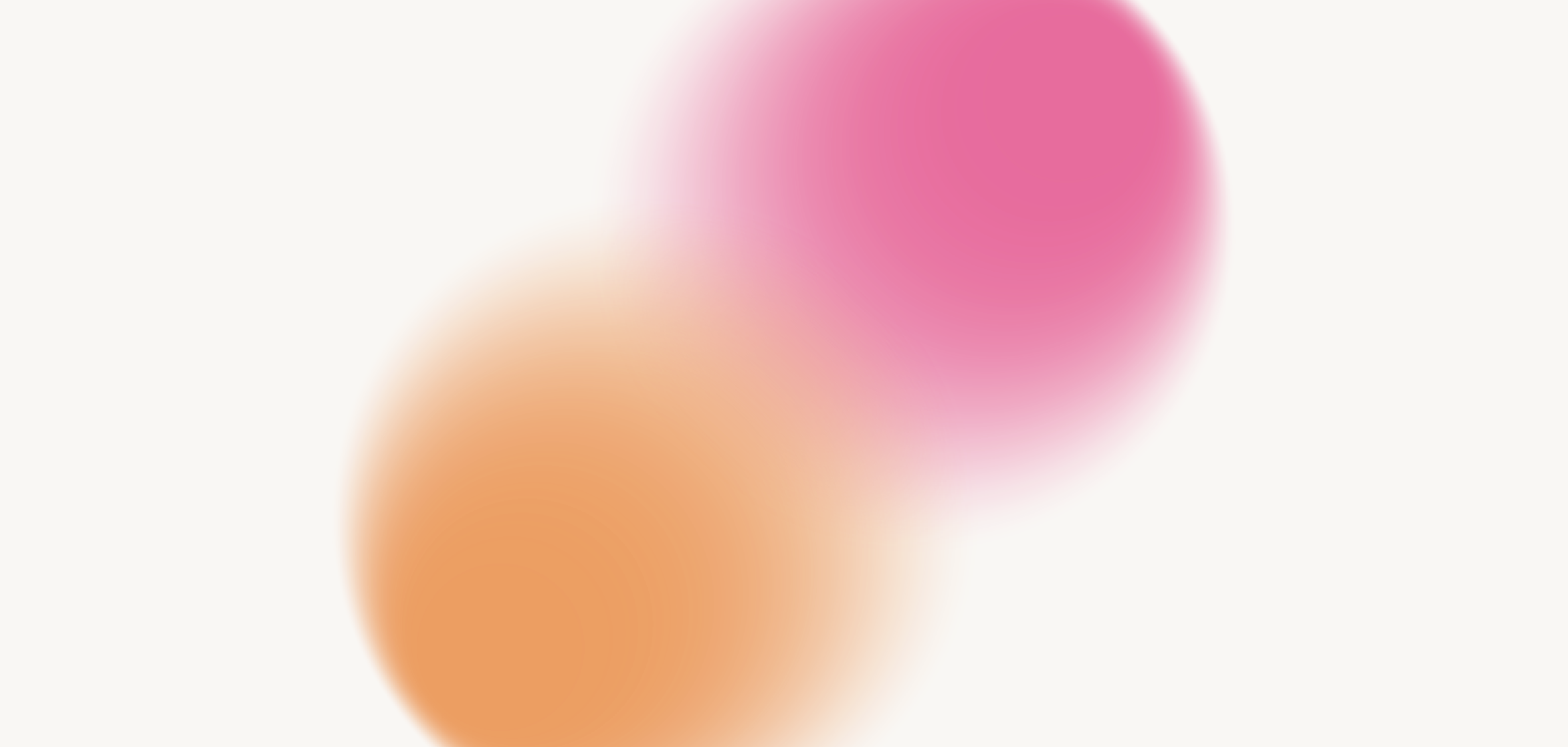 Kleuren rebranding - twee stippen in roos en oranje 