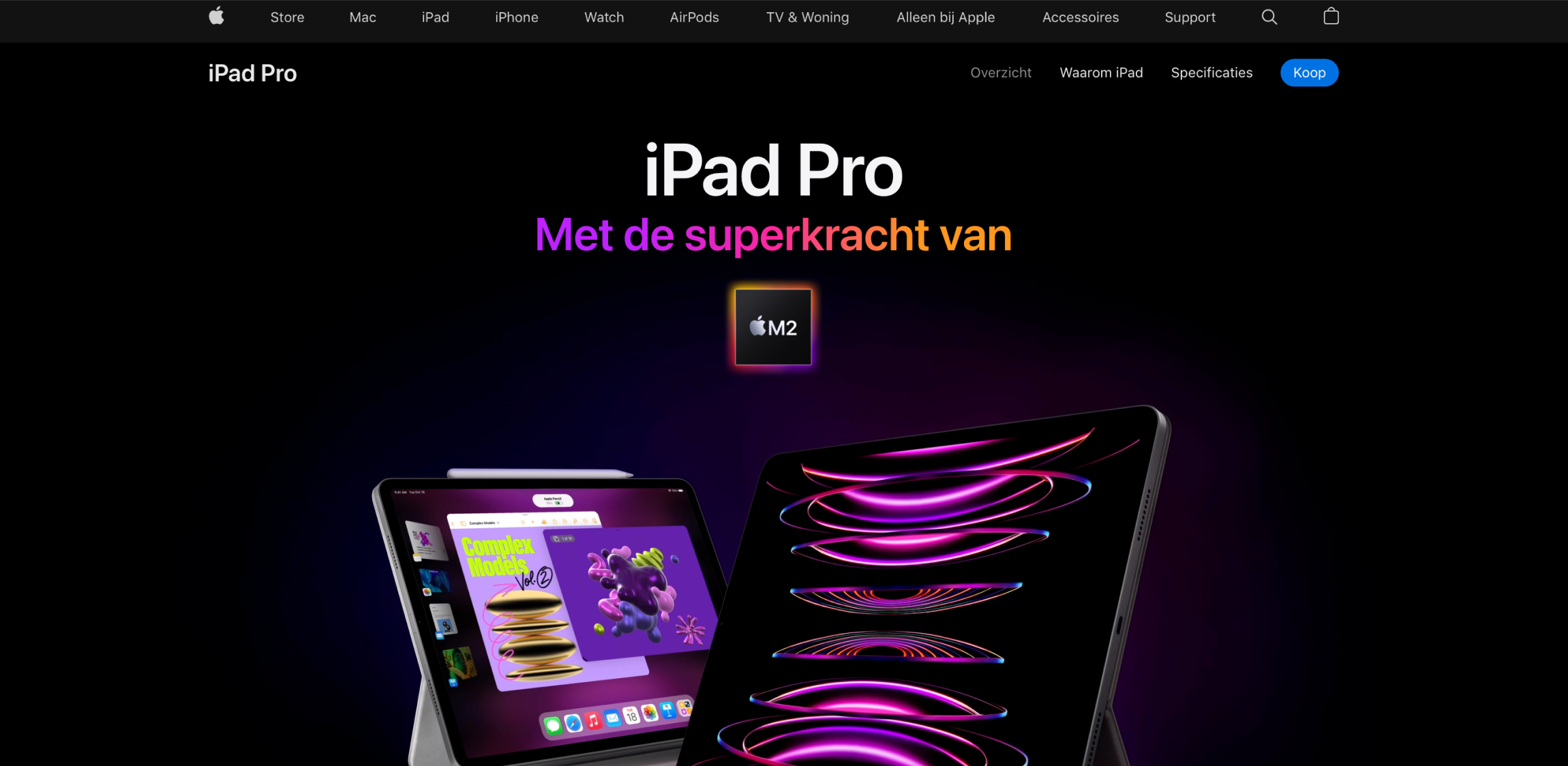 Een voorbeeld van hoe je Aurora gradients toepast 