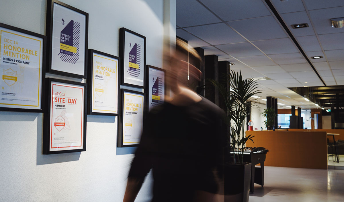 Kantoor - Awards wall