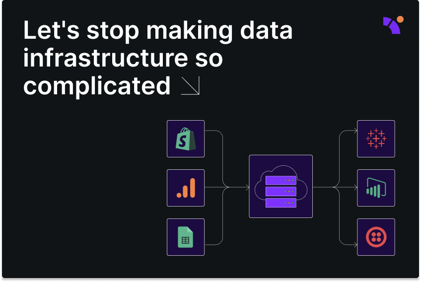 Let’s stop making data infrastructure so complicated
