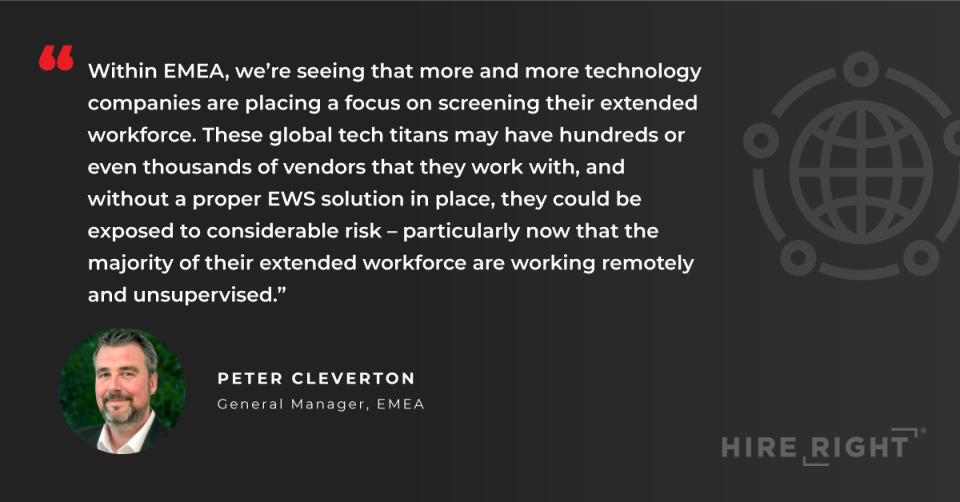 Peter Cleverton Quote from HireRight's 2020 Global Benchmark Report