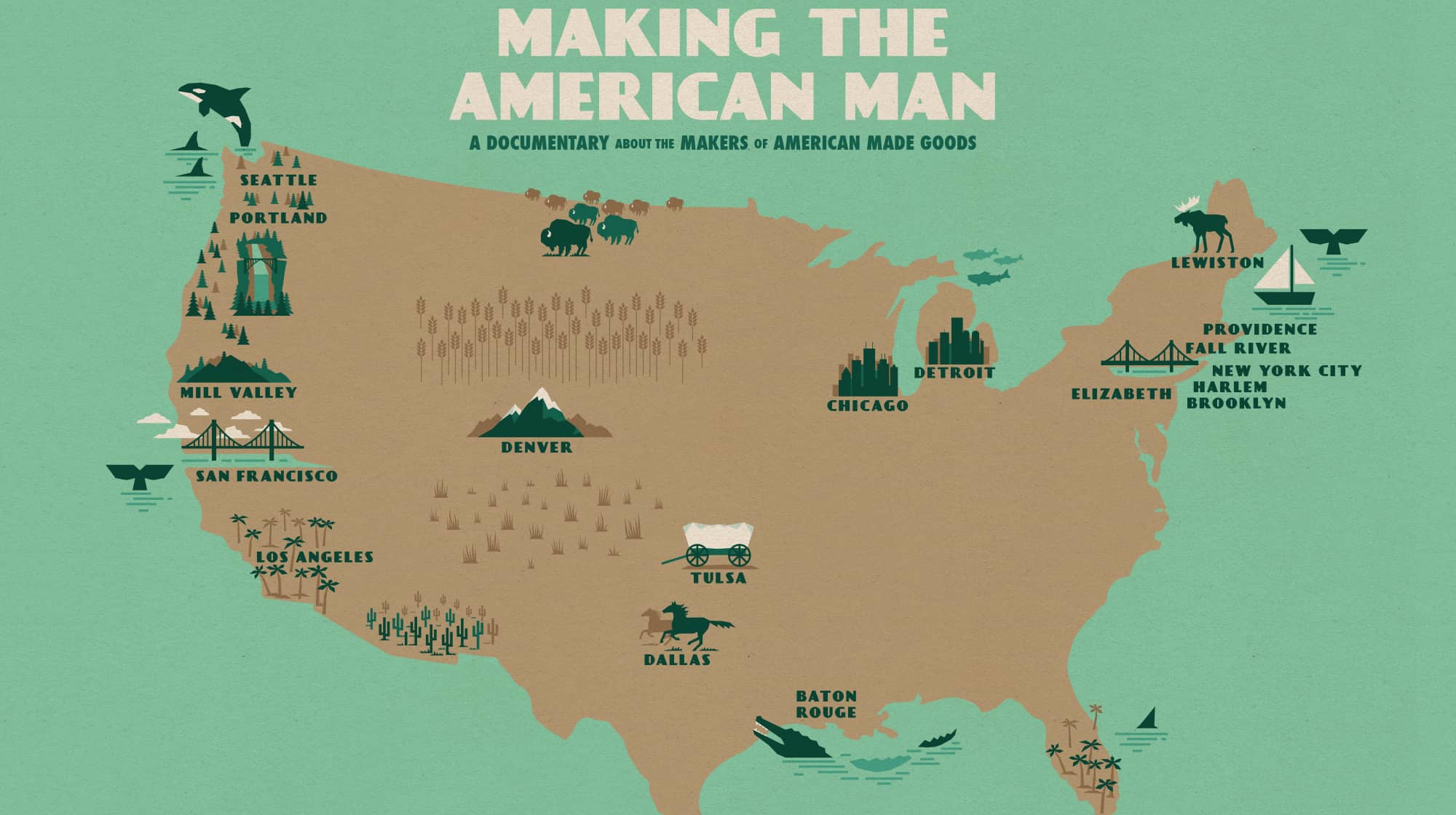 Man In The Map Of Us - United States Map