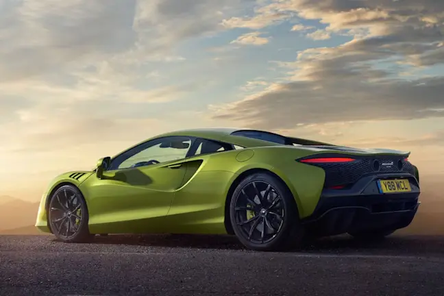 McLaren Artura 2022 green rear
