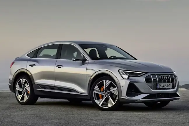 Audi e-tron Sportback silver front