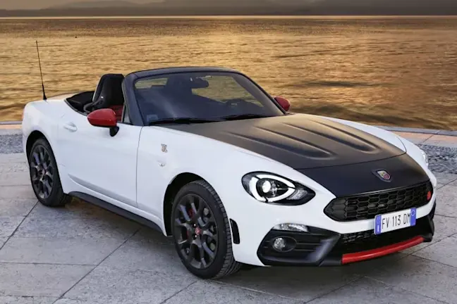 Abarth 124 Spider white front