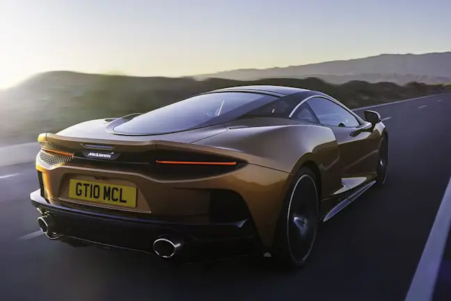 McLaren GT 2020 brown rear