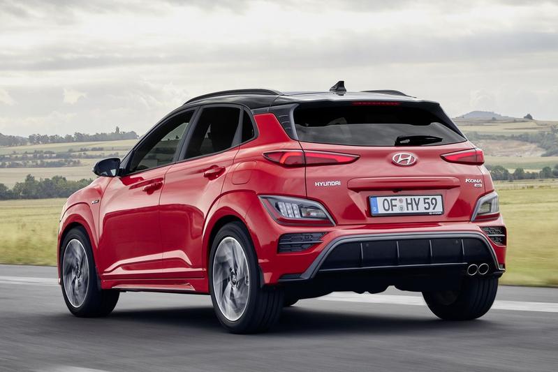 Hyundai Kona 2017 2023 2 red rear