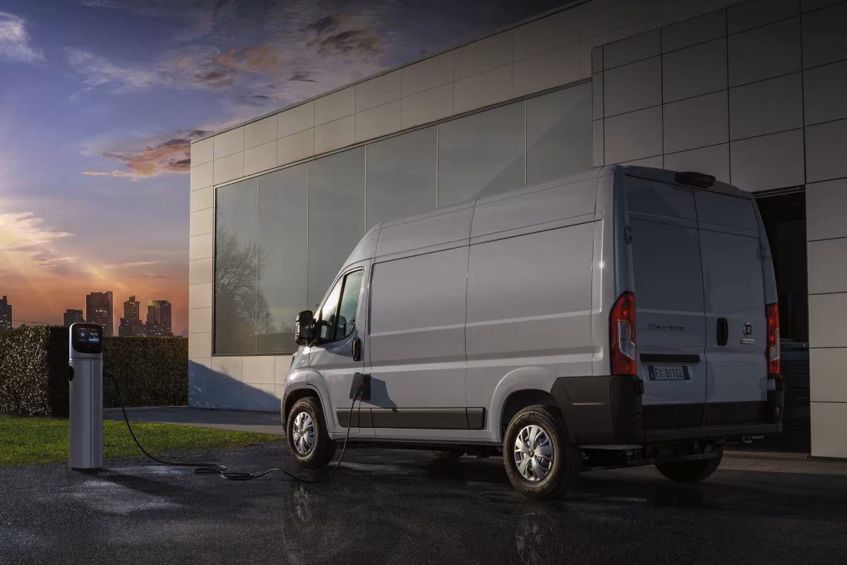 Fiat E-Ducato 2020 white rear