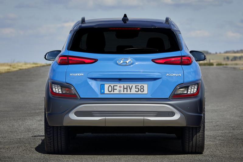Hyundai Kona 2017 2023 blue rear