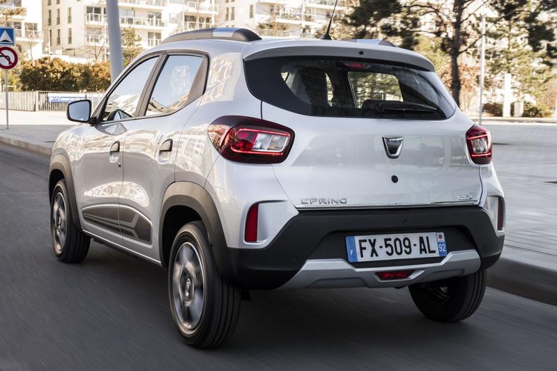 Dacia Spring 2021 white rear