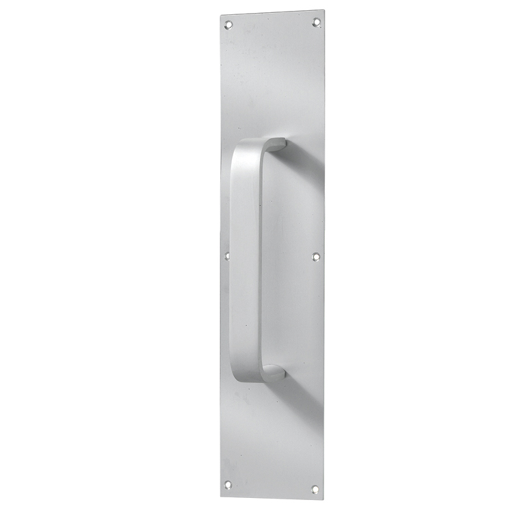 9700 Series - Door Pull Handle with Push Plate - Door Pull Handle with Push Plate - Aluminum