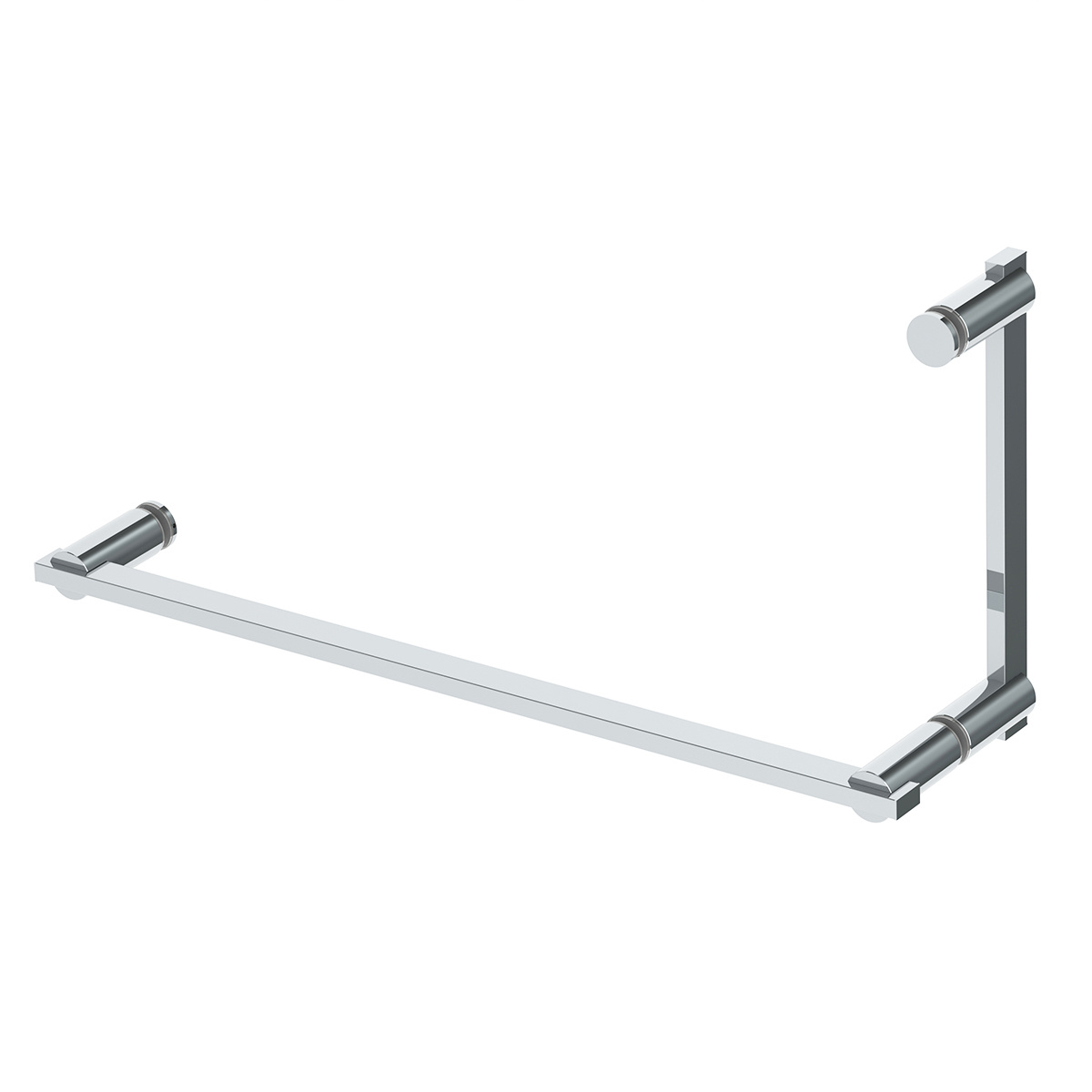 Arc Offset Shower Door Handle And Towel Bar Combination 10-208X18PC -LR