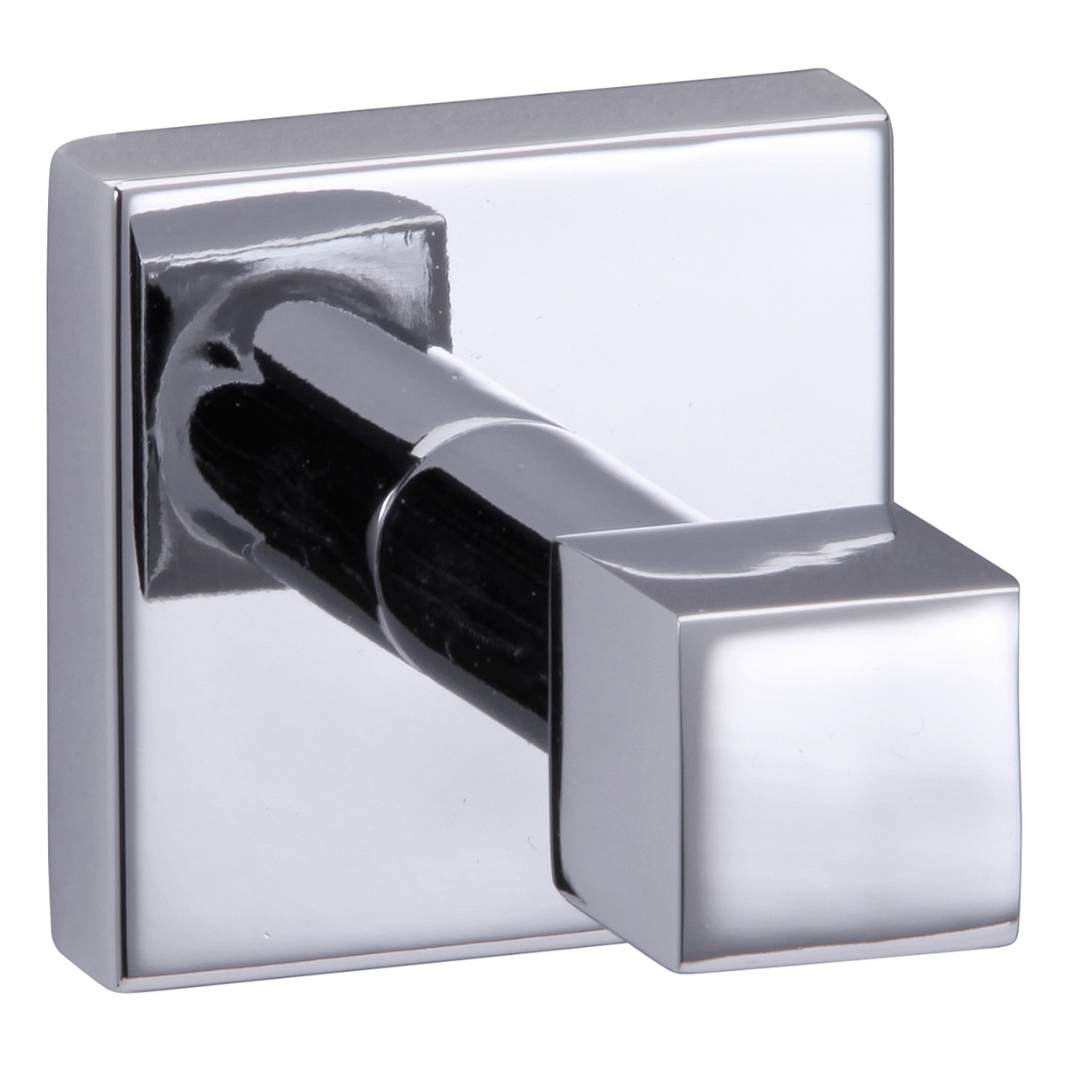 Qube - Single Robe Hook - Retail - Single Robe Hook - Polished Chrome