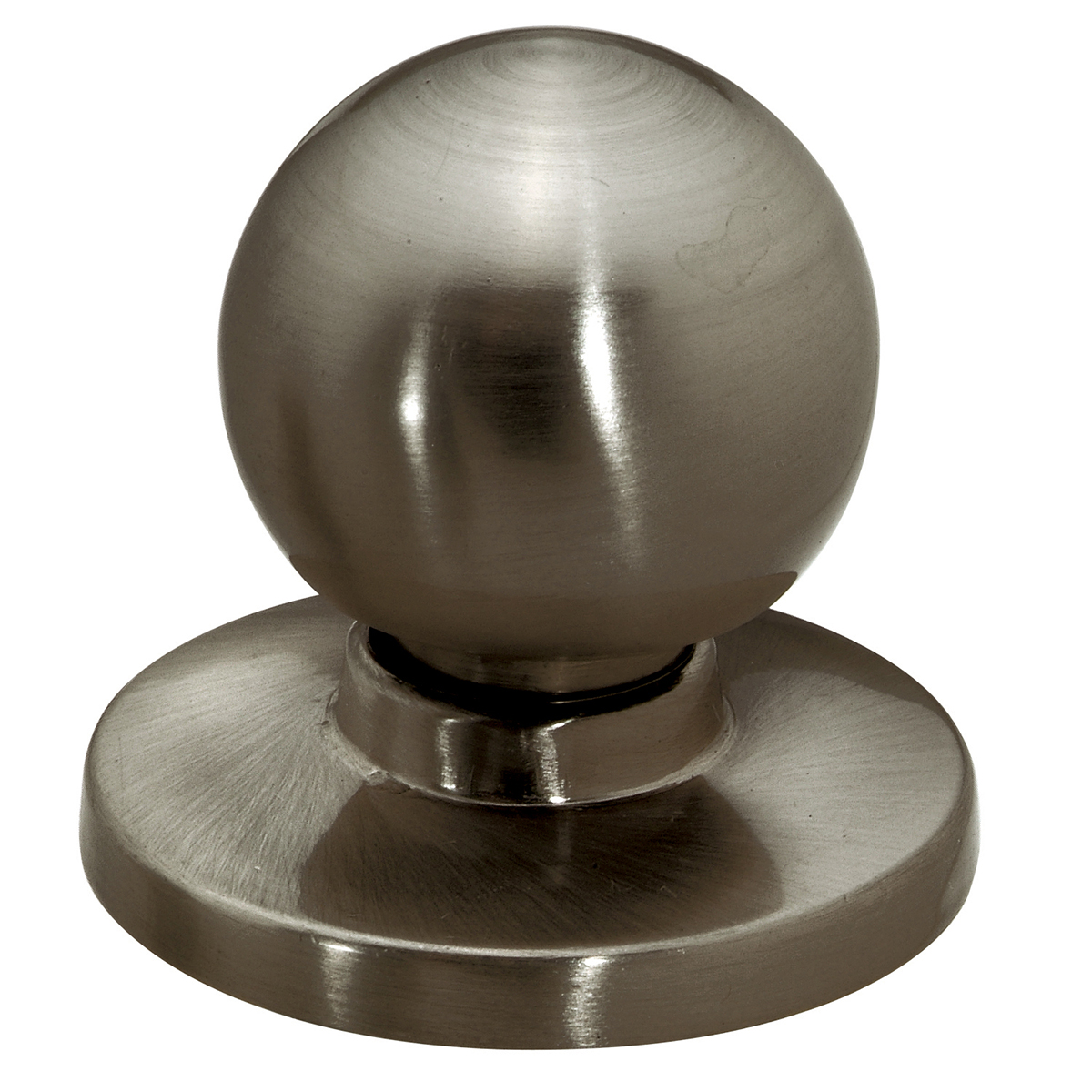 Cabinet Knobs - Pedestal Knob with Removable Backplate - Pedestal Knob with Removable Backplate - Antique Nickel