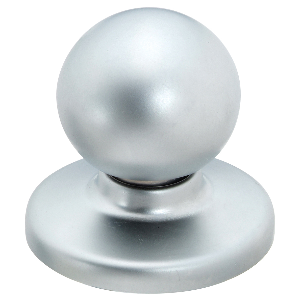 Cabinet Knobs - Pedestal Knob with Removable Backplate - Pedestal Knob with Removable Backplate - Satin Chrome