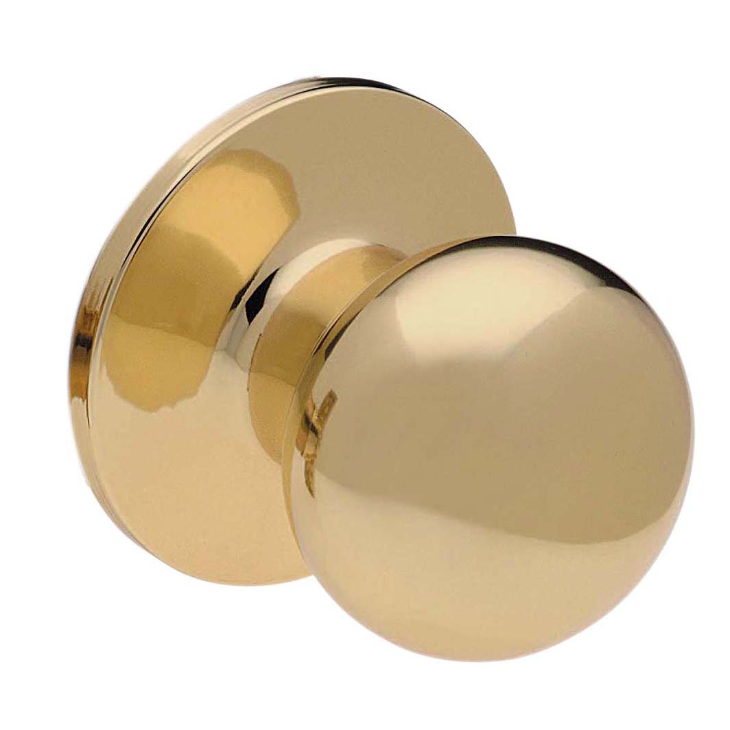 Atlas Ball Door Knob Entry - Polished Brass, 1 pc - Fred Meyer