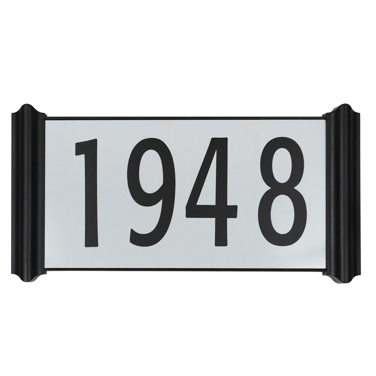 House Numbers - Contemporary Easy Install House Number Plaque - Contemporary Easy Install House Number Plaque - Matte Black