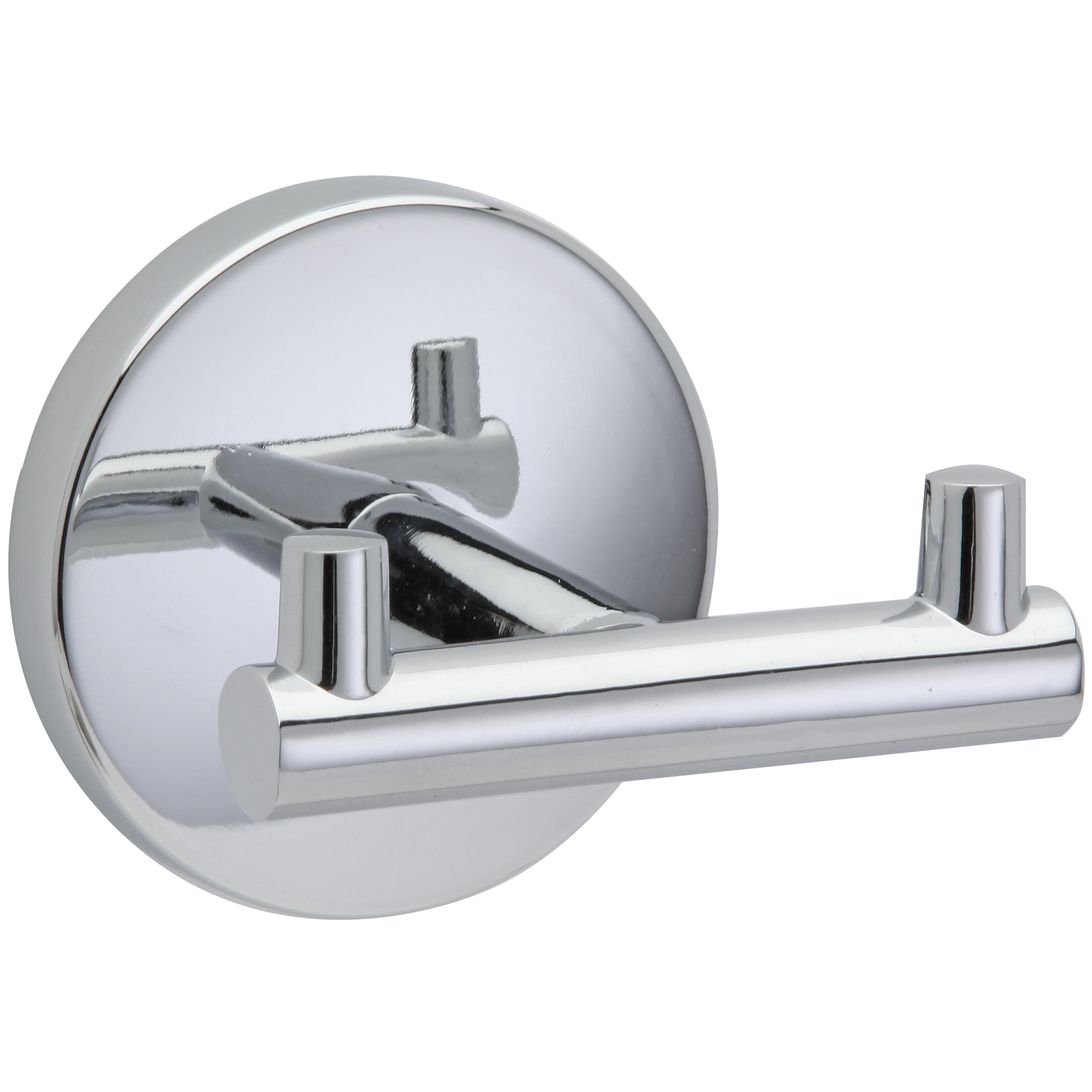 Chrome Wall Mounted Bathroom Double Robe Hook Modernity