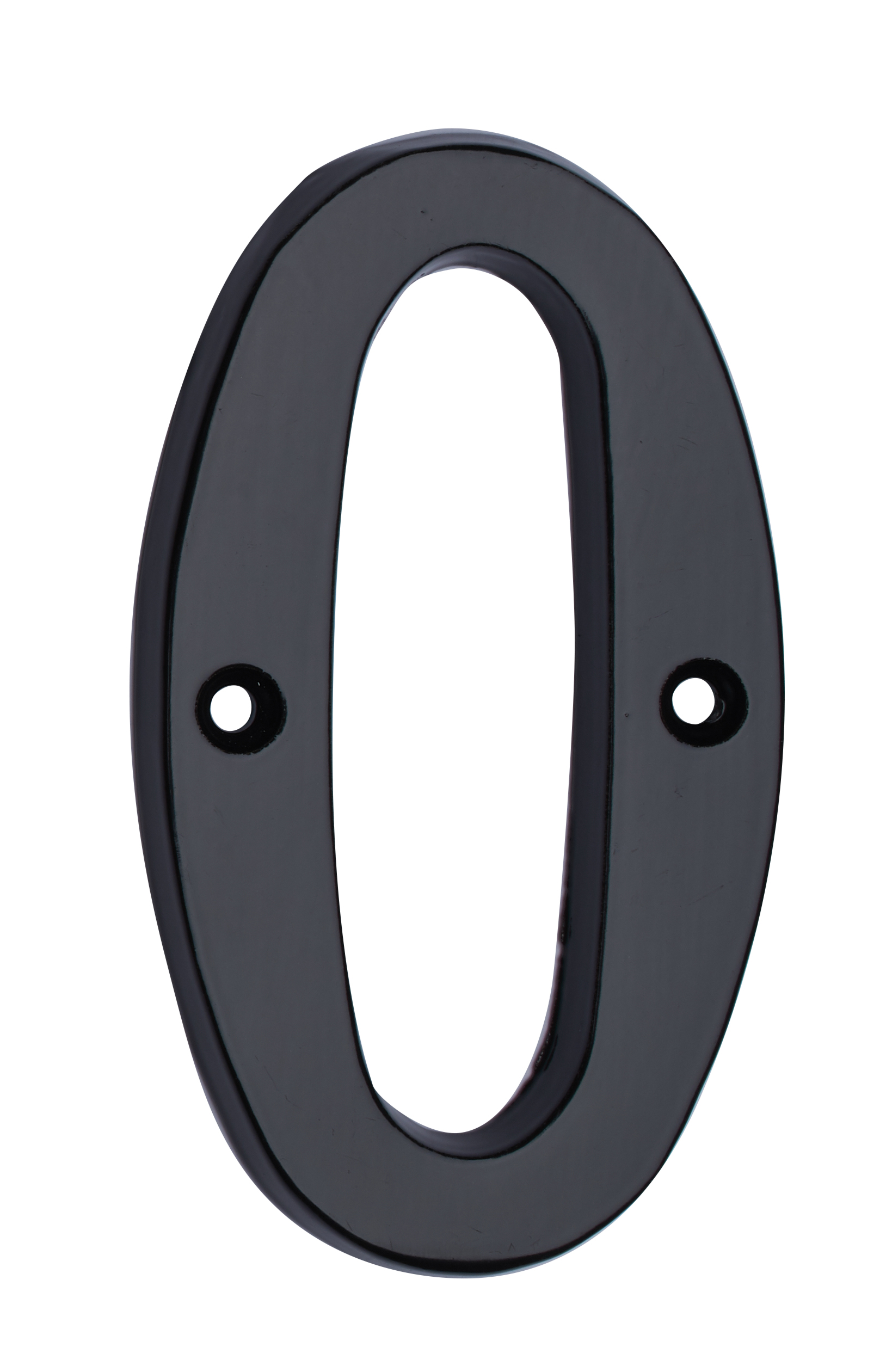 House Numbers - 6" Classic Aluminum House Numbers - #0 - Matte Black