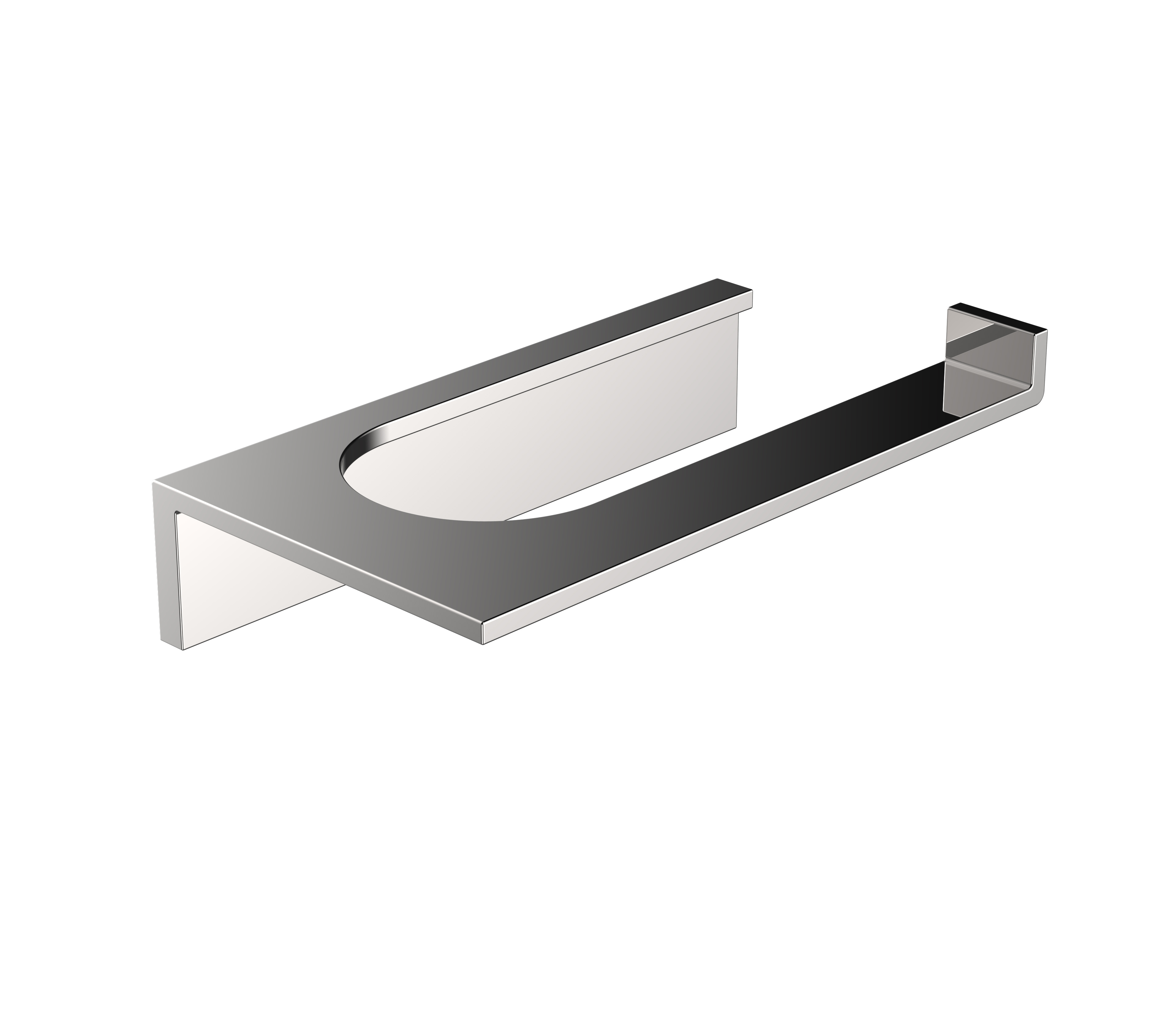 Dual Harmony Paper Holder - Polished Chrome